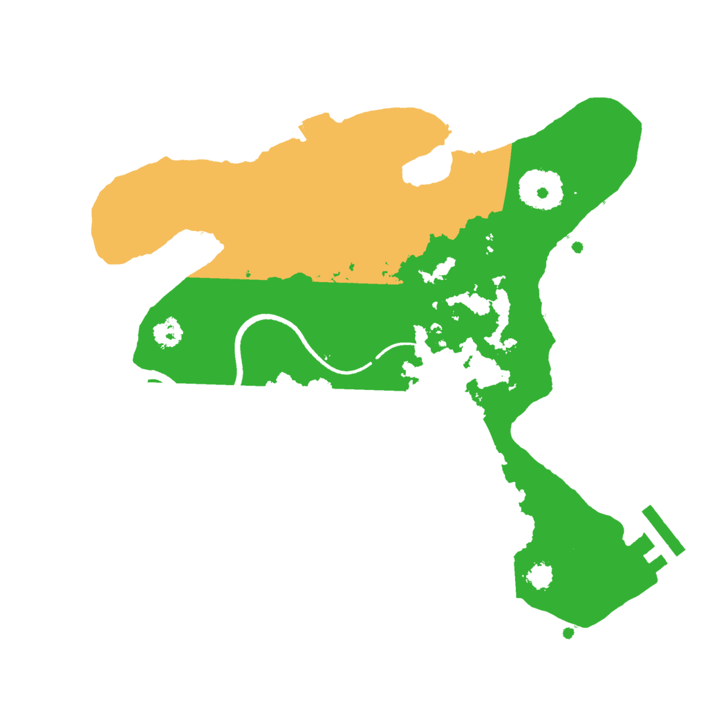Biome Rust Map: Procedural Map, Size: 2500, Seed: 1409941706