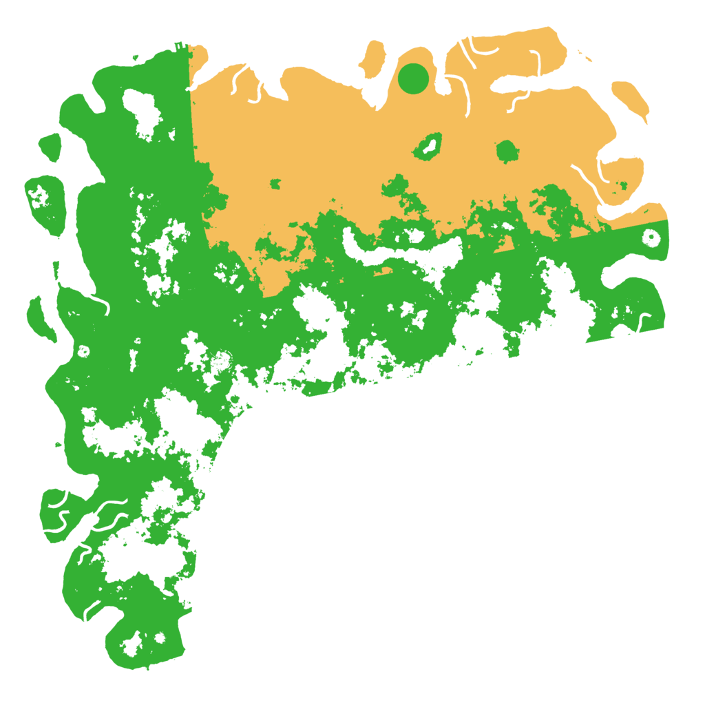 Biome Rust Map: Procedural Map, Size: 6000, Seed: 15725450