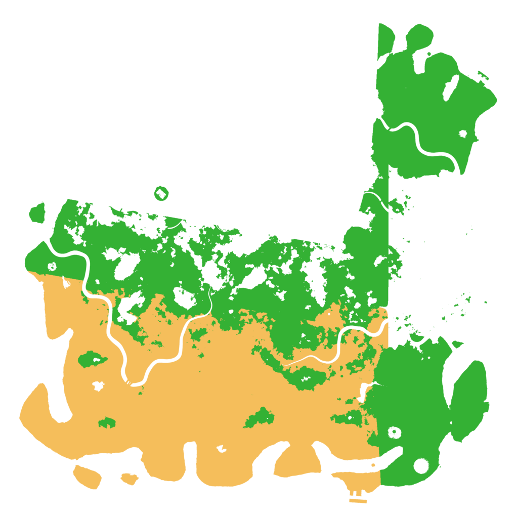 Biome Rust Map: Procedural Map, Size: 6000, Seed: 13376969