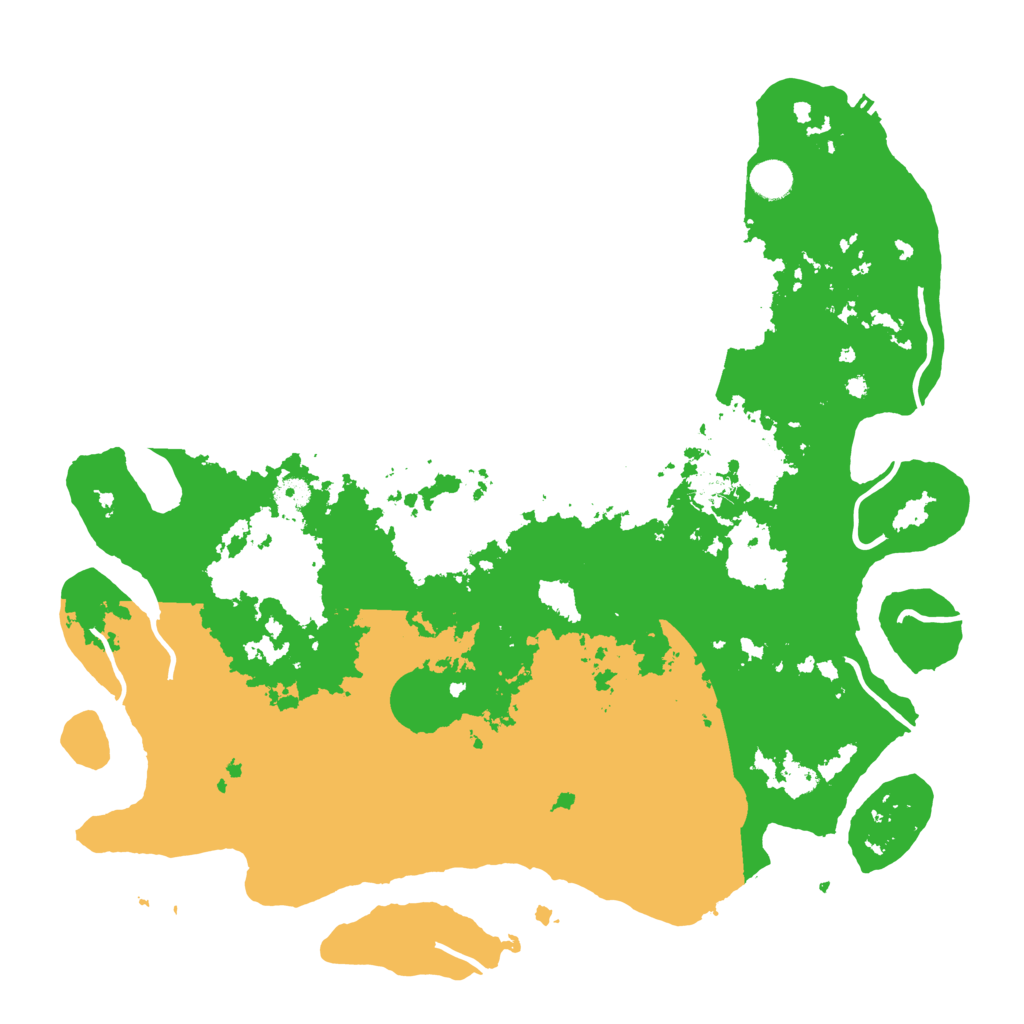 Biome Rust Map: Procedural Map, Size: 4500, Seed: 2448822