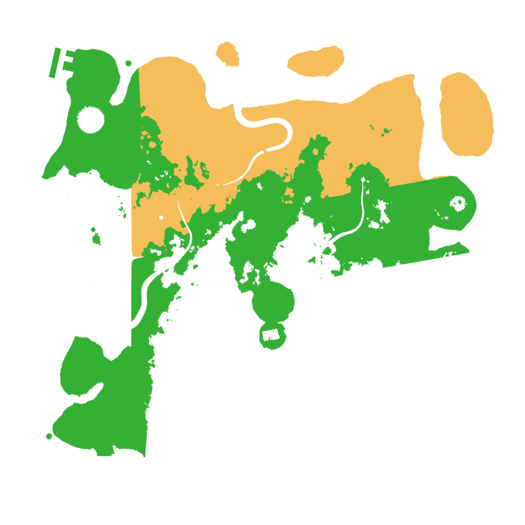 Biome Rust Map: Procedural Map, Size: 3500, Seed: 72185396