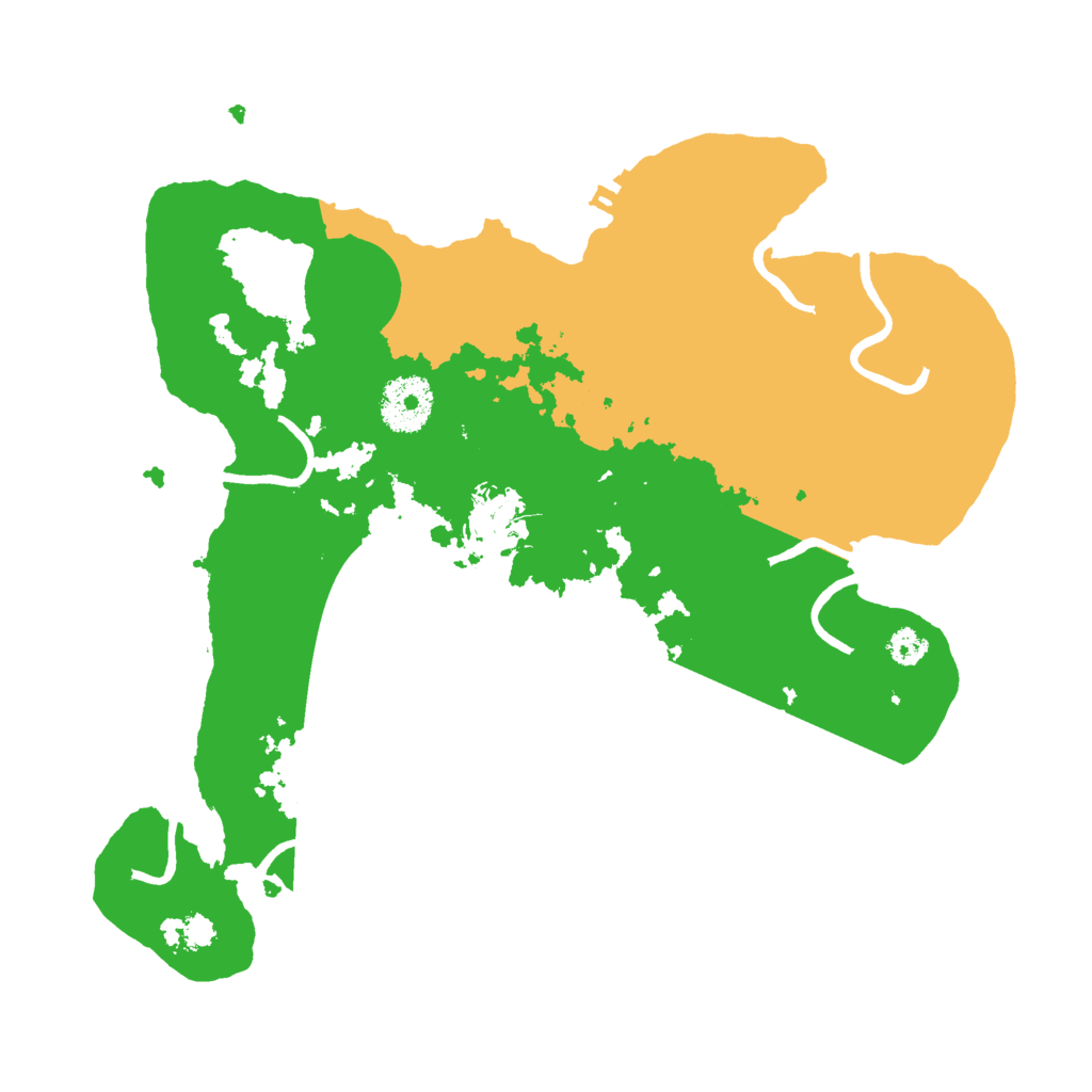 Biome Rust Map: Procedural Map, Size: 3000, Seed: 65421245