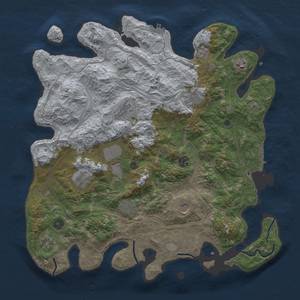 Thumbnail Rust Map: Procedural Map, Size: 4250, Seed: 420420, 19 Monuments