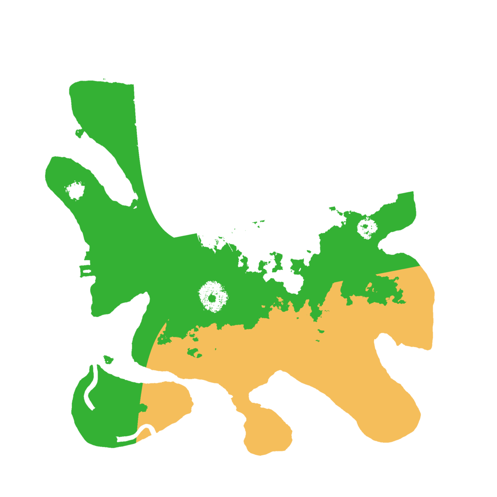 Biome Rust Map: Procedural Map, Size: 2600, Seed: 14142069