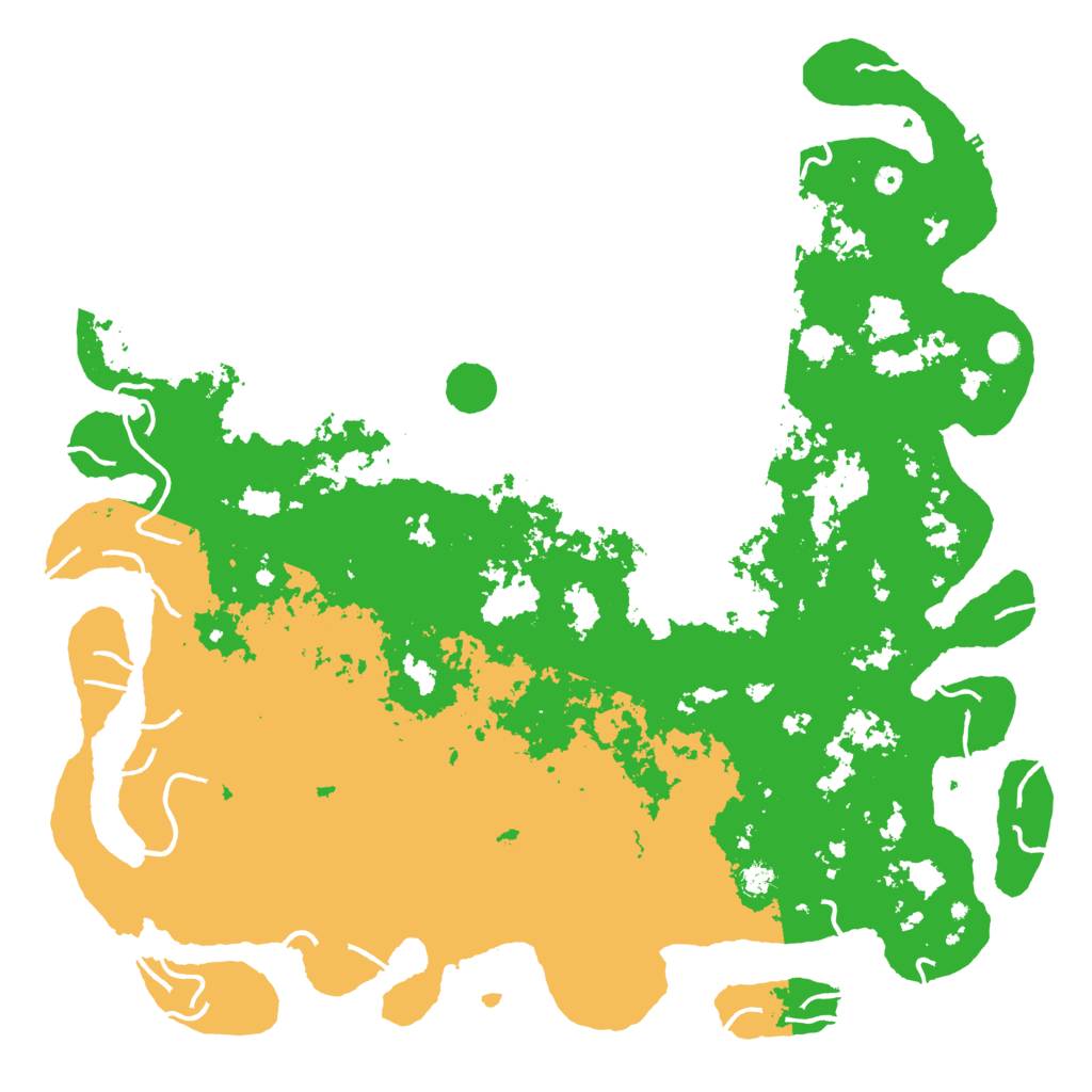Biome Rust Map: Procedural Map, Size: 6000, Seed: 11577381