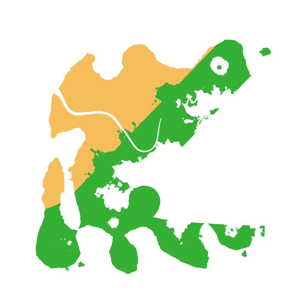Biome Rust Map: Procedural Map, Size: 2600, Seed: 999420