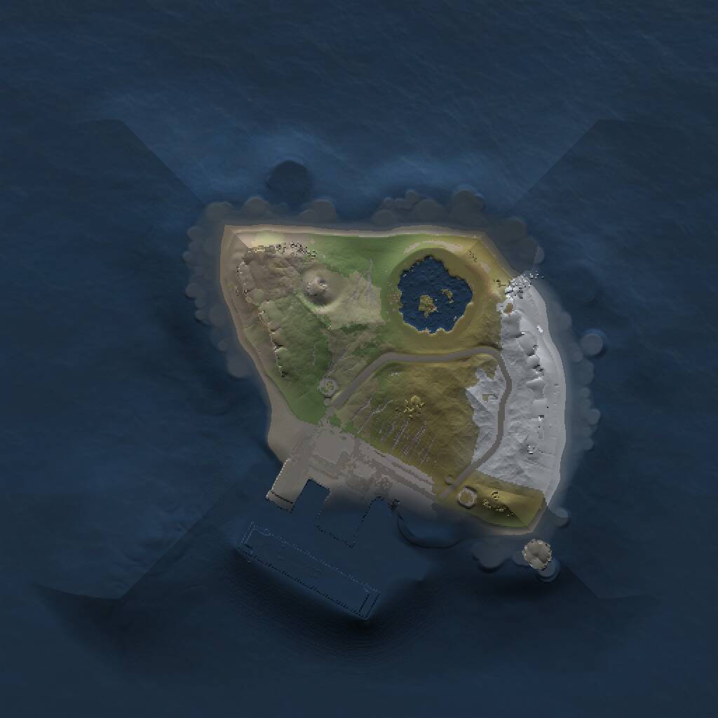 Rust Map: Procedural Map, Size: 1000, Seed: 827233434, 2 Monuments