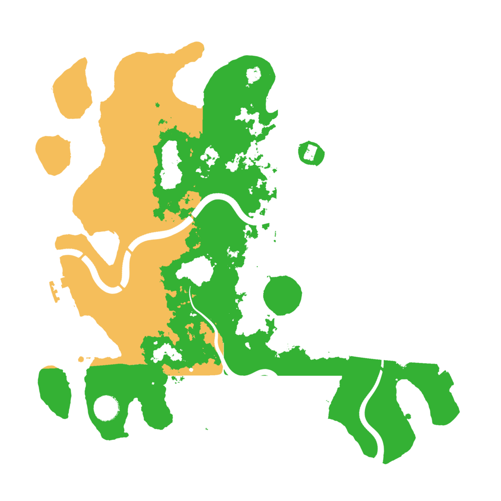 Biome Rust Map: Procedural Map, Size: 3500, Seed: 120852917