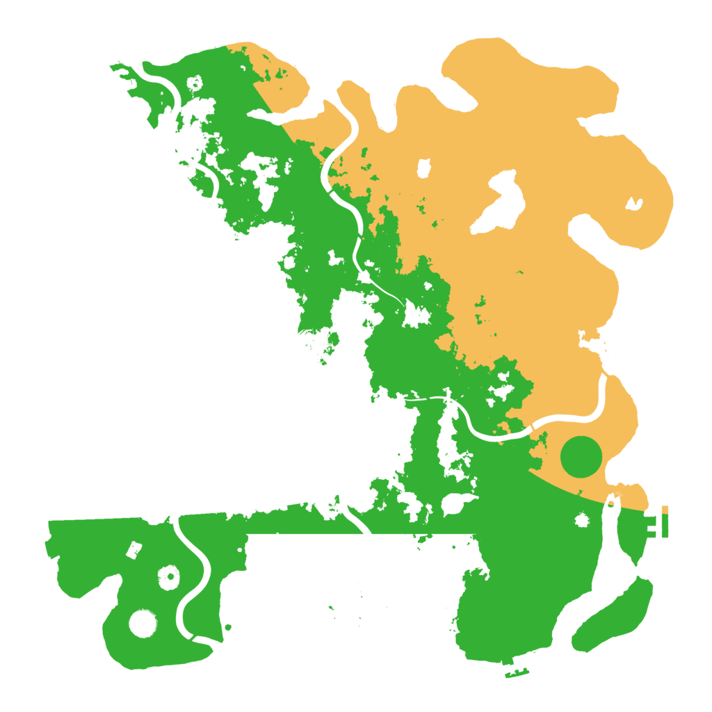 Biome Rust Map: Procedural Map, Size: 4500, Seed: 1945389472