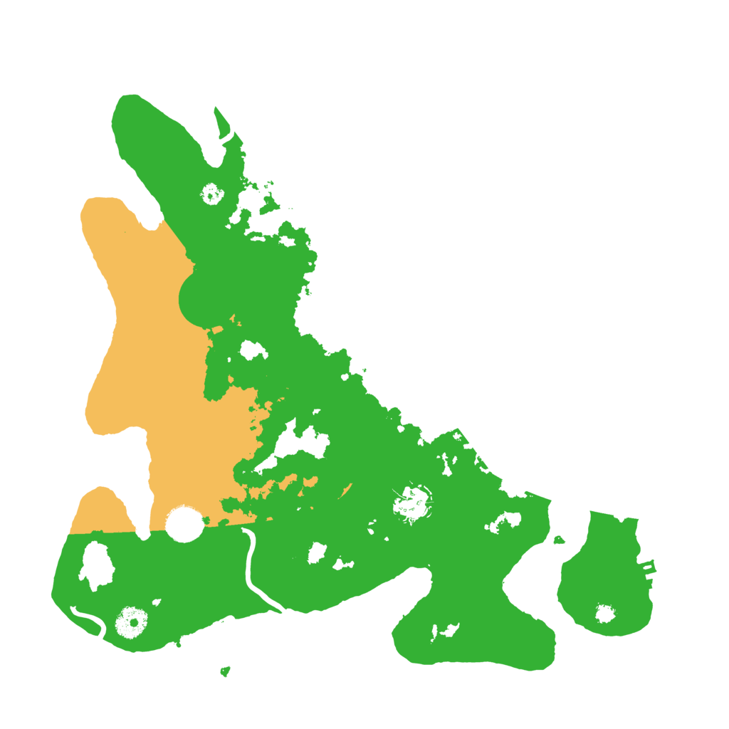 Biome Rust Map: Procedural Map, Size: 3500, Seed: 98433717