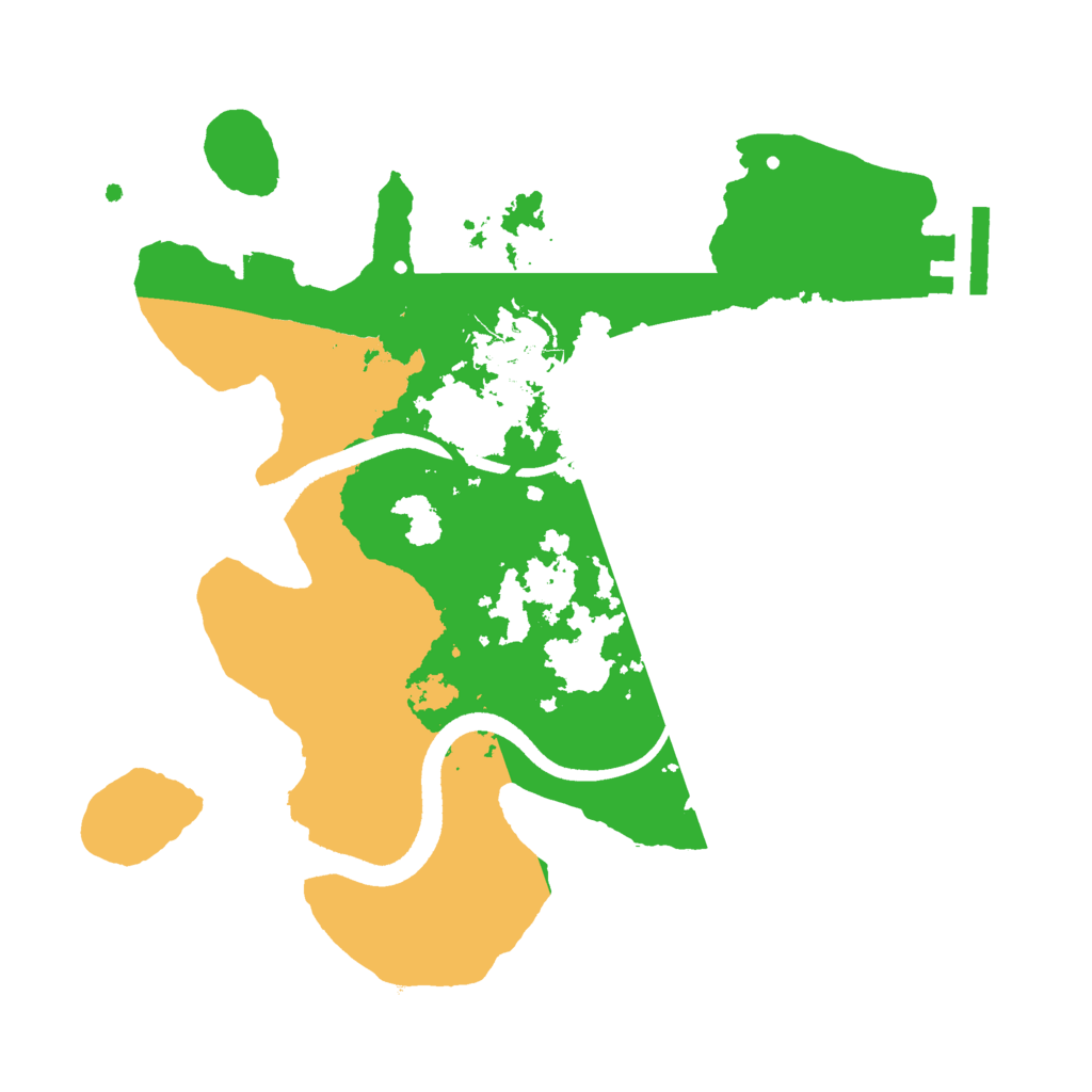 Biome Rust Map: Procedural Map, Size: 2500, Seed: 614748364