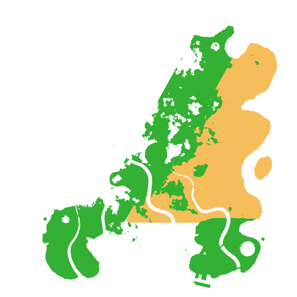 Biome Rust Map: Procedural Map, Size: 3550, Seed: 96606548