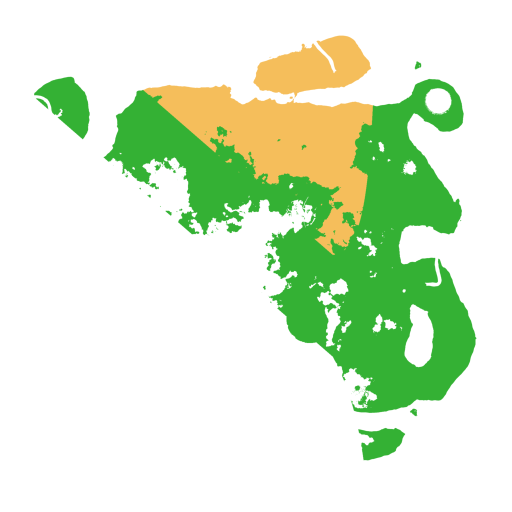 Biome Rust Map: Procedural Map, Size: 3500, Seed: 3888181