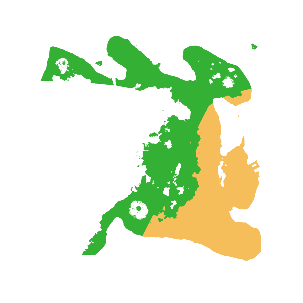 Biome Rust Map: Procedural Map, Size: 2500, Seed: 1209