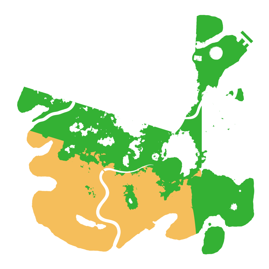 Biome Rust Map: Procedural Map, Size: 3650, Seed: 92840997