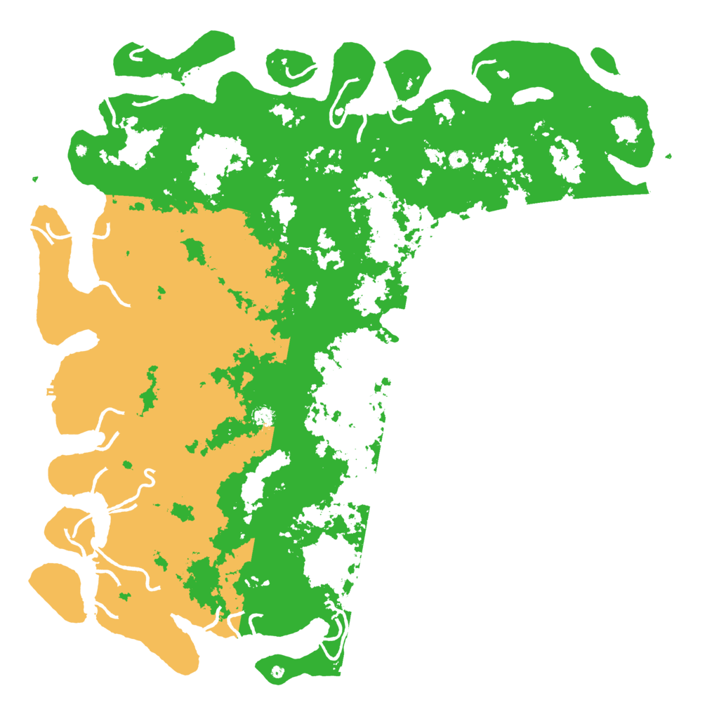 Biome Rust Map: Procedural Map, Size: 6000, Seed: 548874