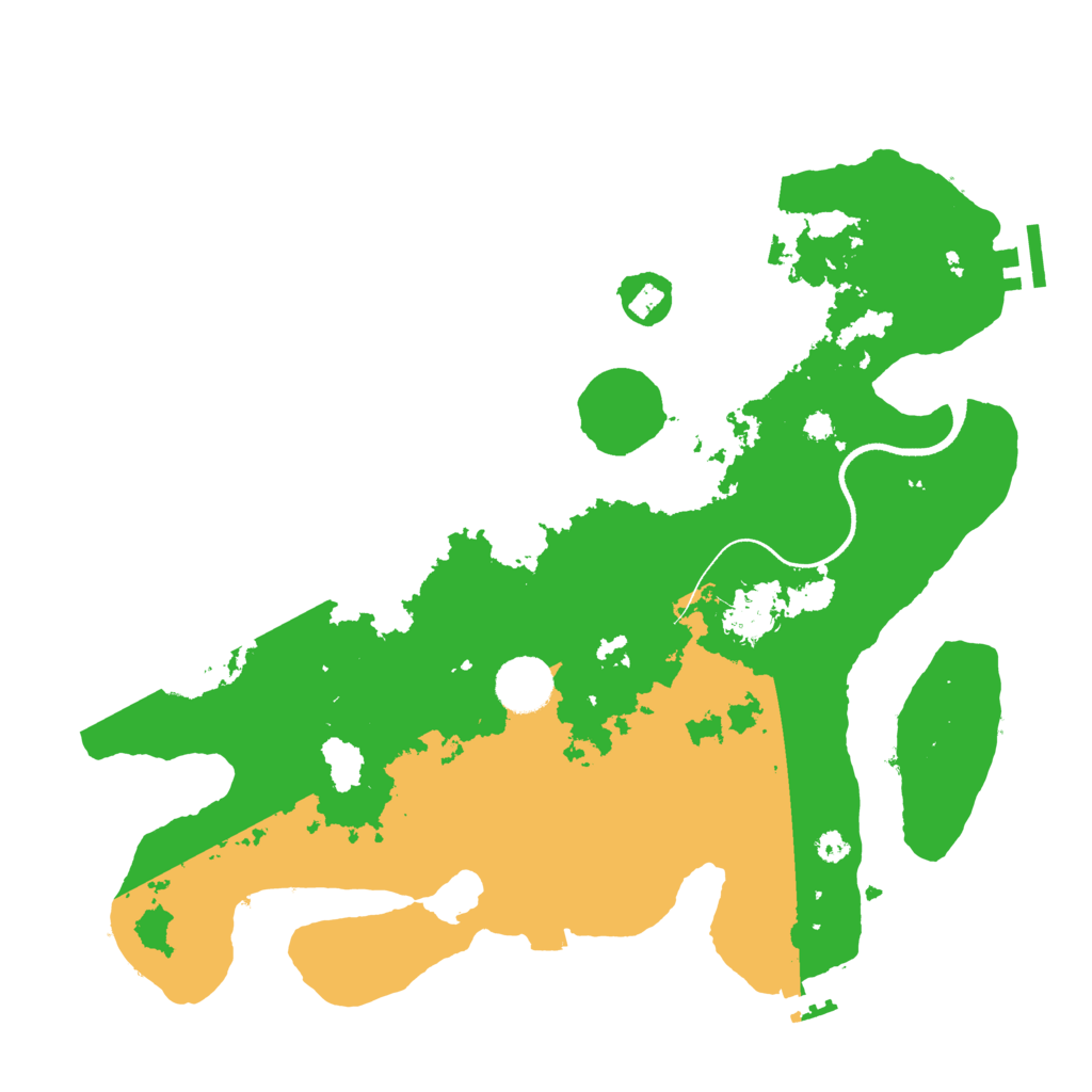 Biome Rust Map: Procedural Map, Size: 3500, Seed: 116976