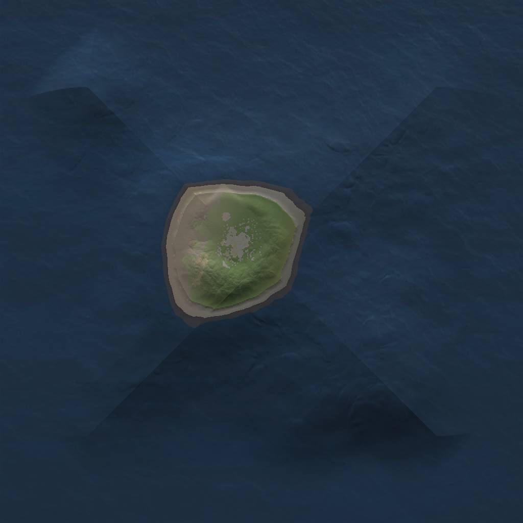 Rust Map: Barren, Size: 1000, Seed: 1057190516, 2 Monuments