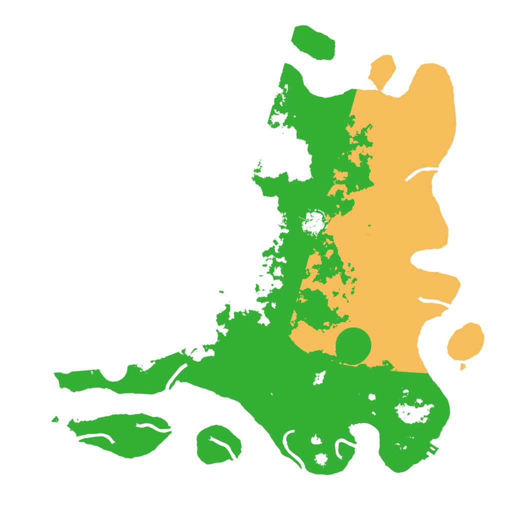 Biome Rust Map: Procedural Map, Size: 3800, Seed: 2079716708