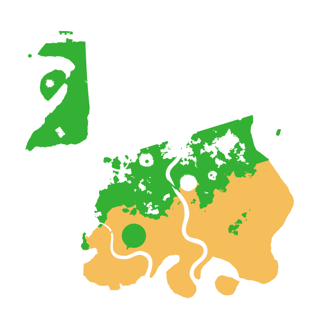 Biome Rust Map: Procedural Map, Size: 3500, Seed: 26415