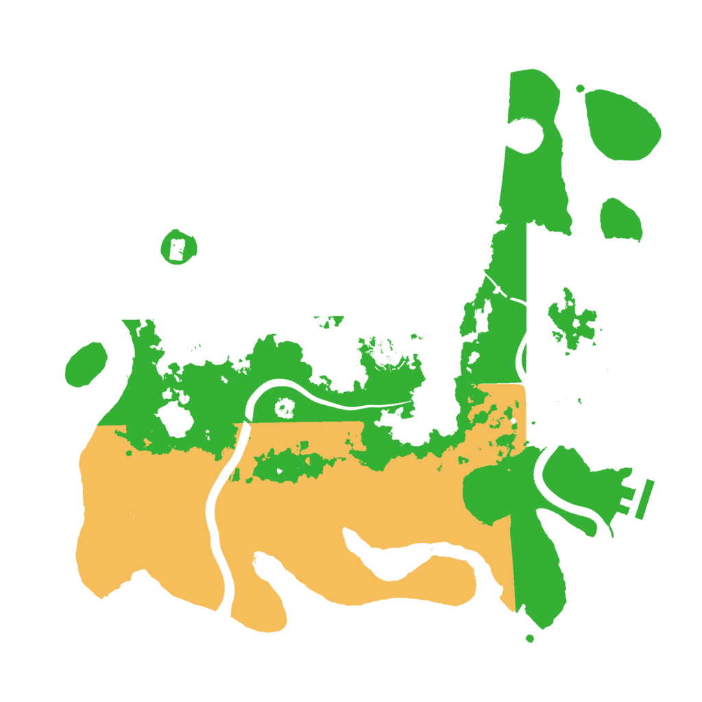 Biome Rust Map: Procedural Map, Size: 3500, Seed: 2037284287