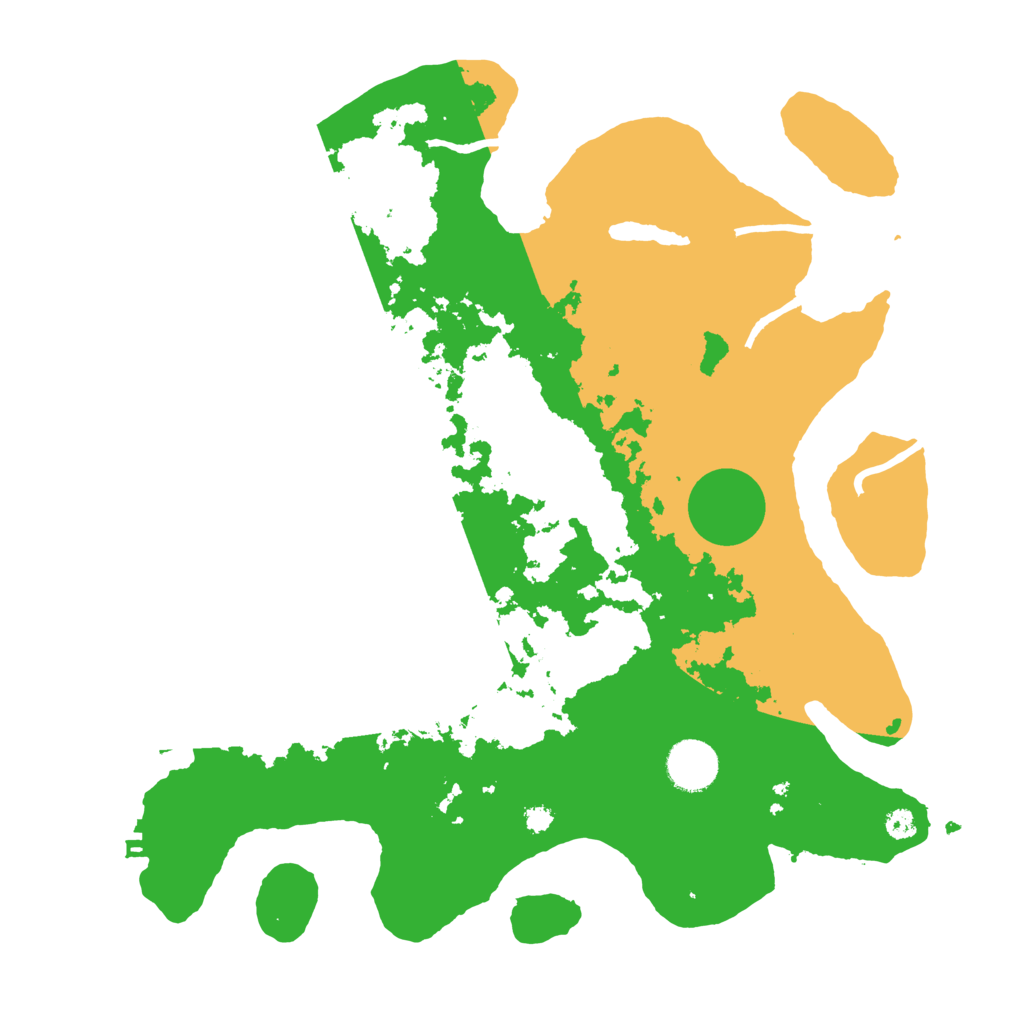 Biome Rust Map: Procedural Map, Size: 3500, Seed: 190021