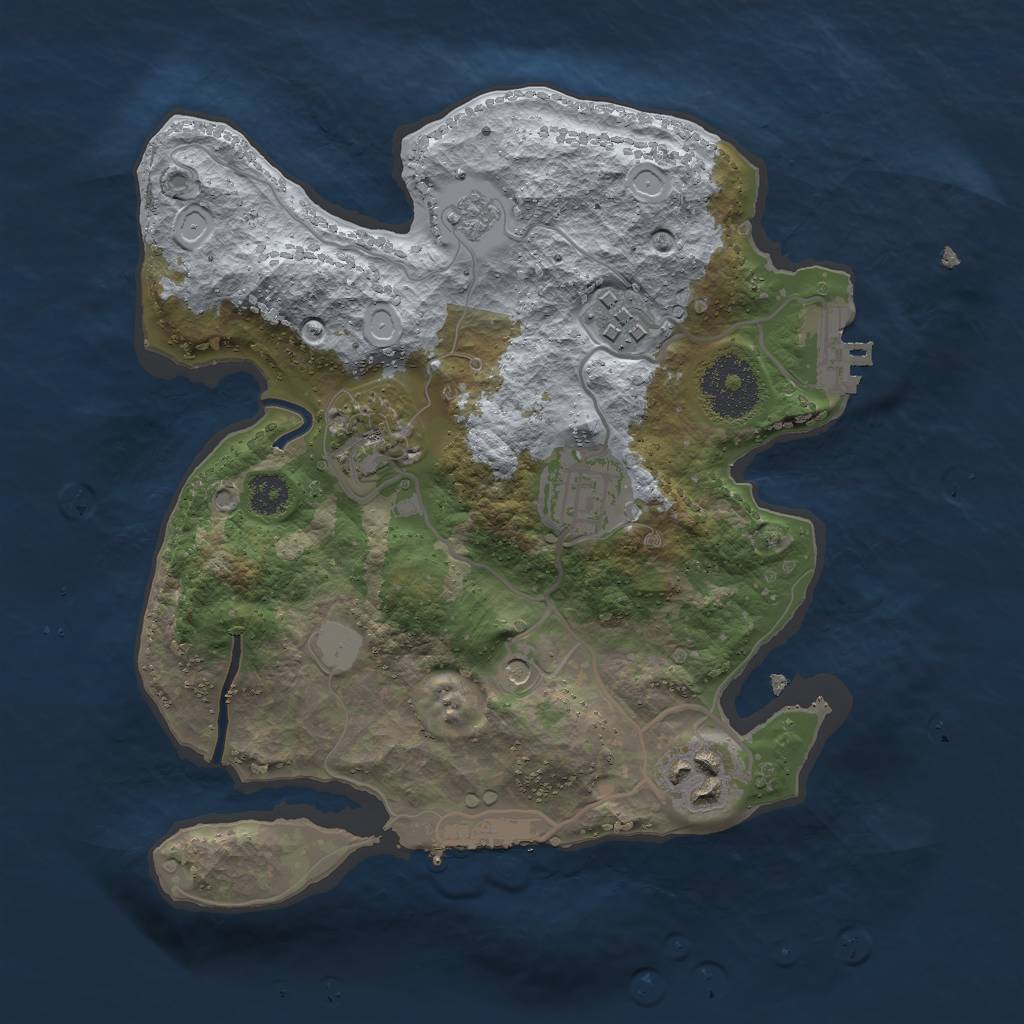 Rust Map: Procedural Map, Size: 2600, Seed: 11, 13 Monuments