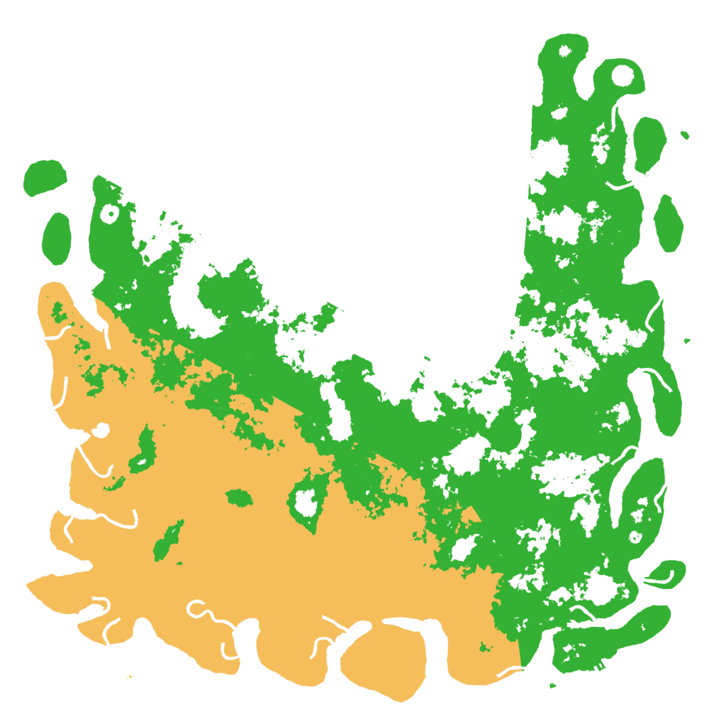 Biome Rust Map: Procedural Map, Size: 6000, Seed: 747210