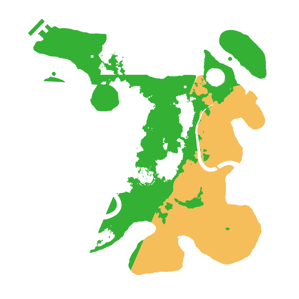 Biome Rust Map: Procedural Map, Size: 3000, Seed: 2449045