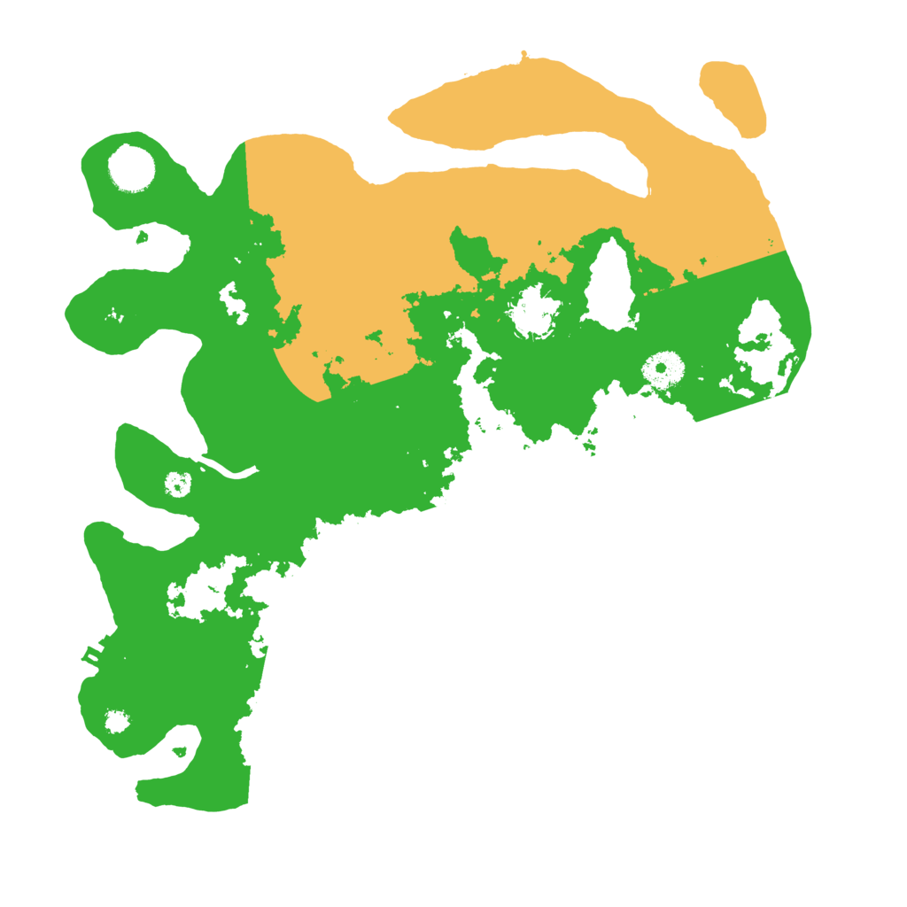 Biome Rust Map: Procedural Map, Size: 3500, Seed: 4590862