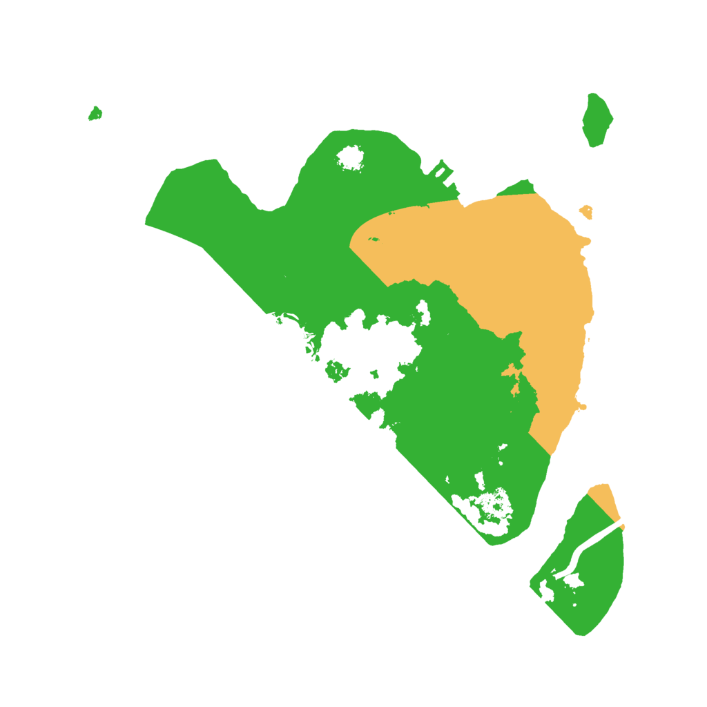 Biome Rust Map: Procedural Map, Size: 2500, Seed: 8654