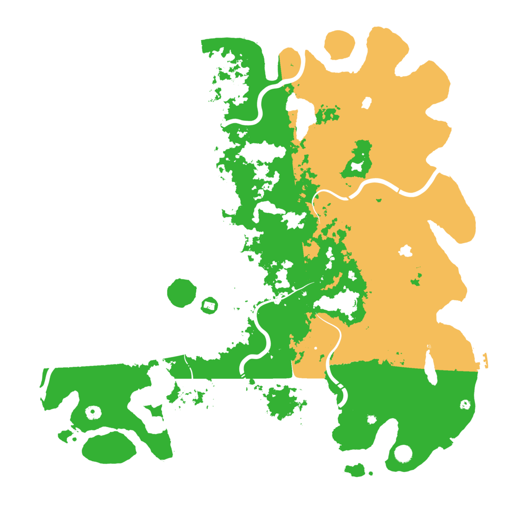 Biome Rust Map: Procedural Map, Size: 5000, Seed: 5252322