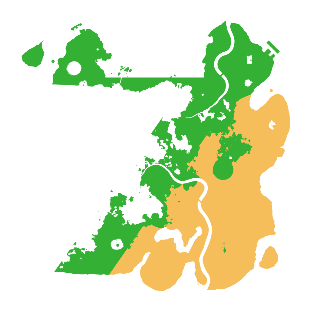 Biome Rust Map: Procedural Map, Size: 4000, Seed: 543543534