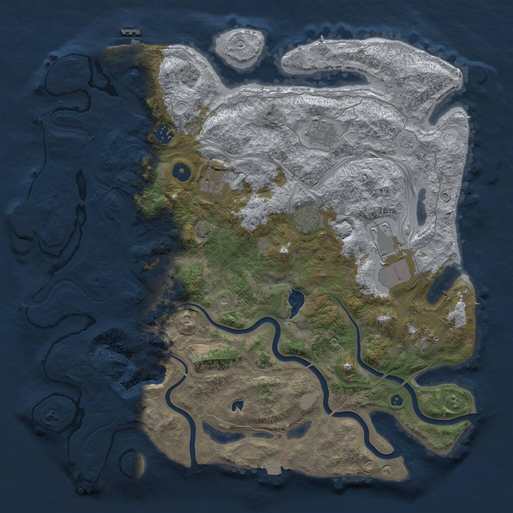 Rust Map: Procedural Map, Size: 4250, Seed: 1631544535, 14 Monuments