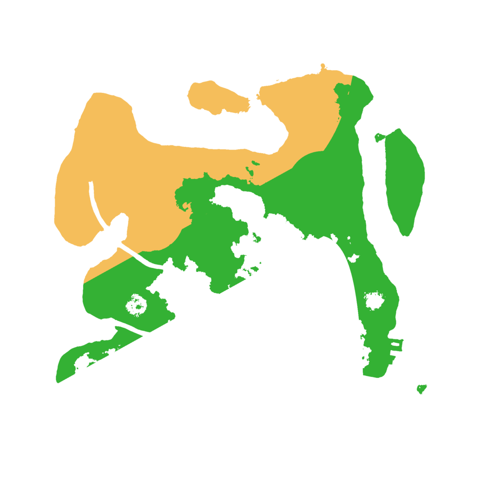 Biome Rust Map: Procedural Map, Size: 2500, Seed: 658115112