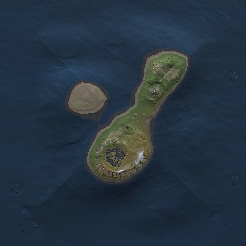 Rust Map: Procedural Map, Size: 1234, Seed: 666, 3 Monuments