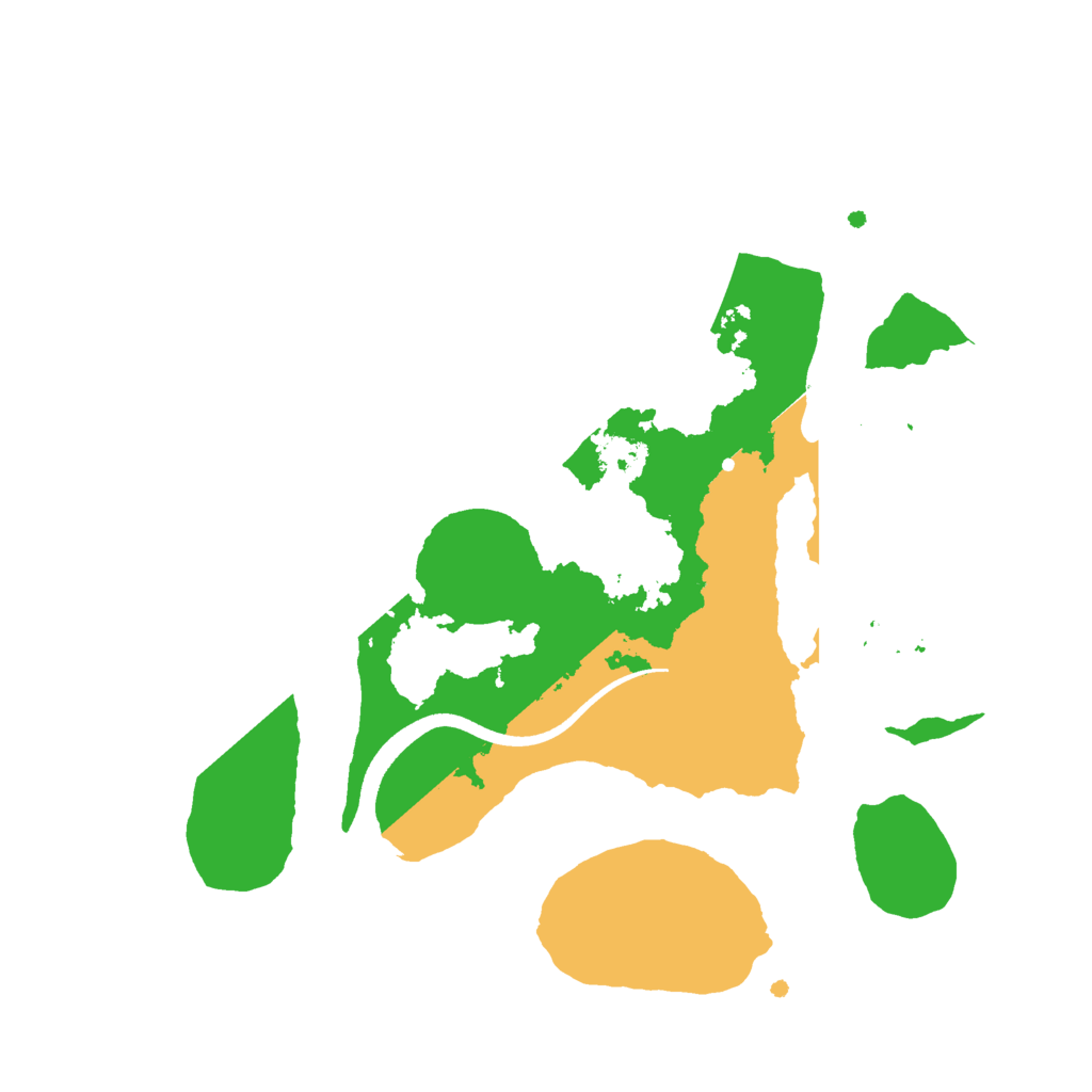 Biome Rust Map: Procedural Map, Size: 2500, Seed: 553685221