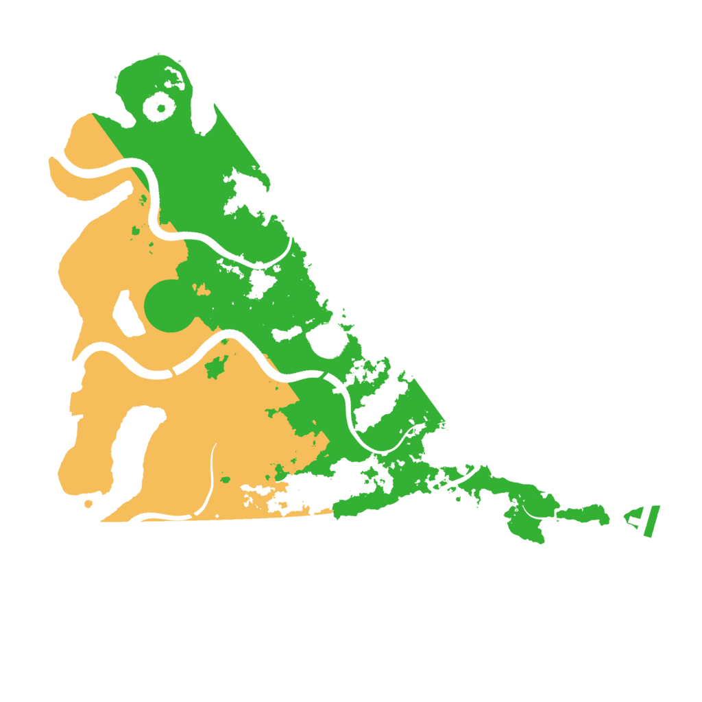Biome Rust Map: Procedural Map, Size: 3500, Seed: 55453534