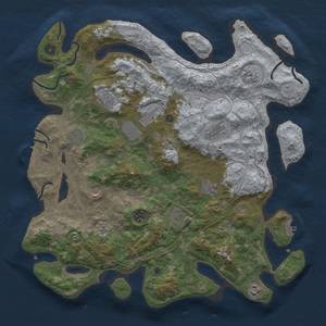 Thumbnail Rust Map: Procedural Map, Size: 4250, Seed: 2038451980, 20 Monuments