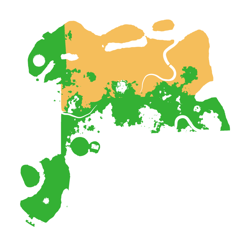 Biome Rust Map: Procedural Map, Size: 3600, Seed: 464646465