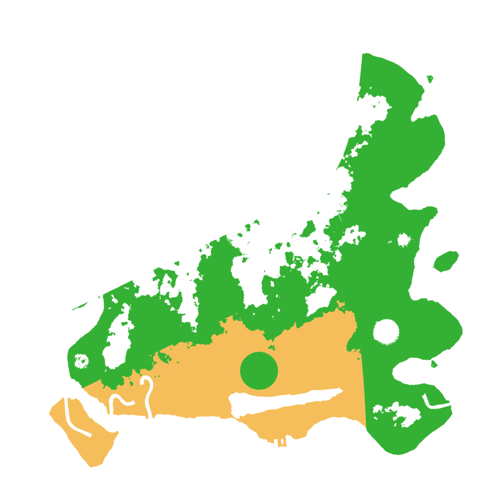 Biome Rust Map: Procedural Map, Size: 3500, Seed: 80696490
