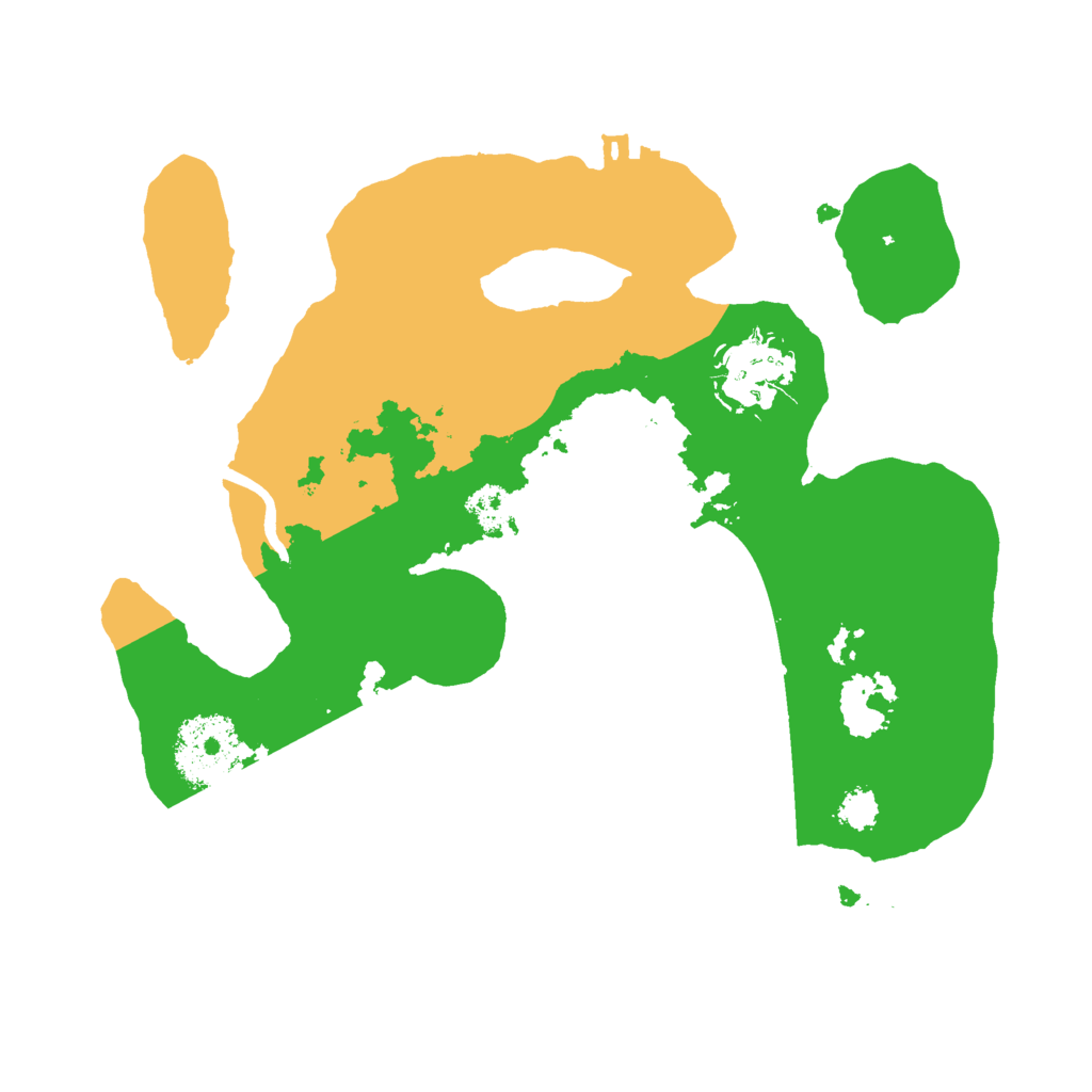 Biome Rust Map: Procedural Map, Size: 2500, Seed: 3248