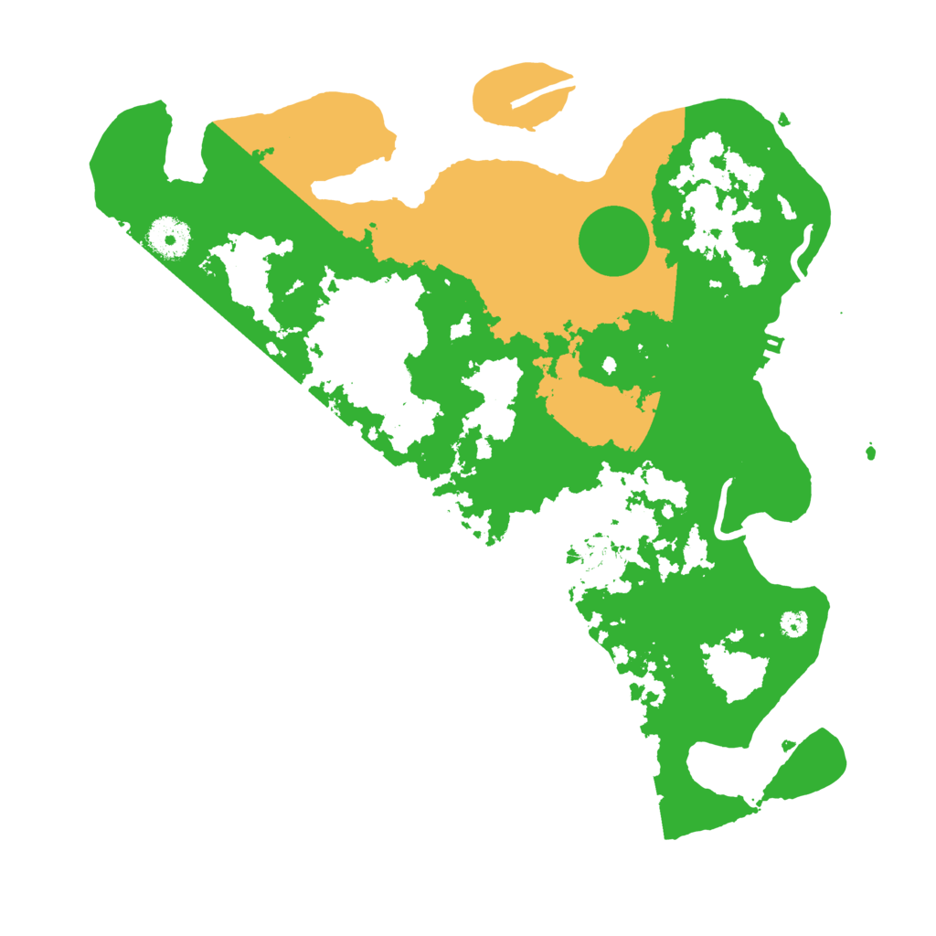 Biome Rust Map: Procedural Map, Size: 3500, Seed: 15228