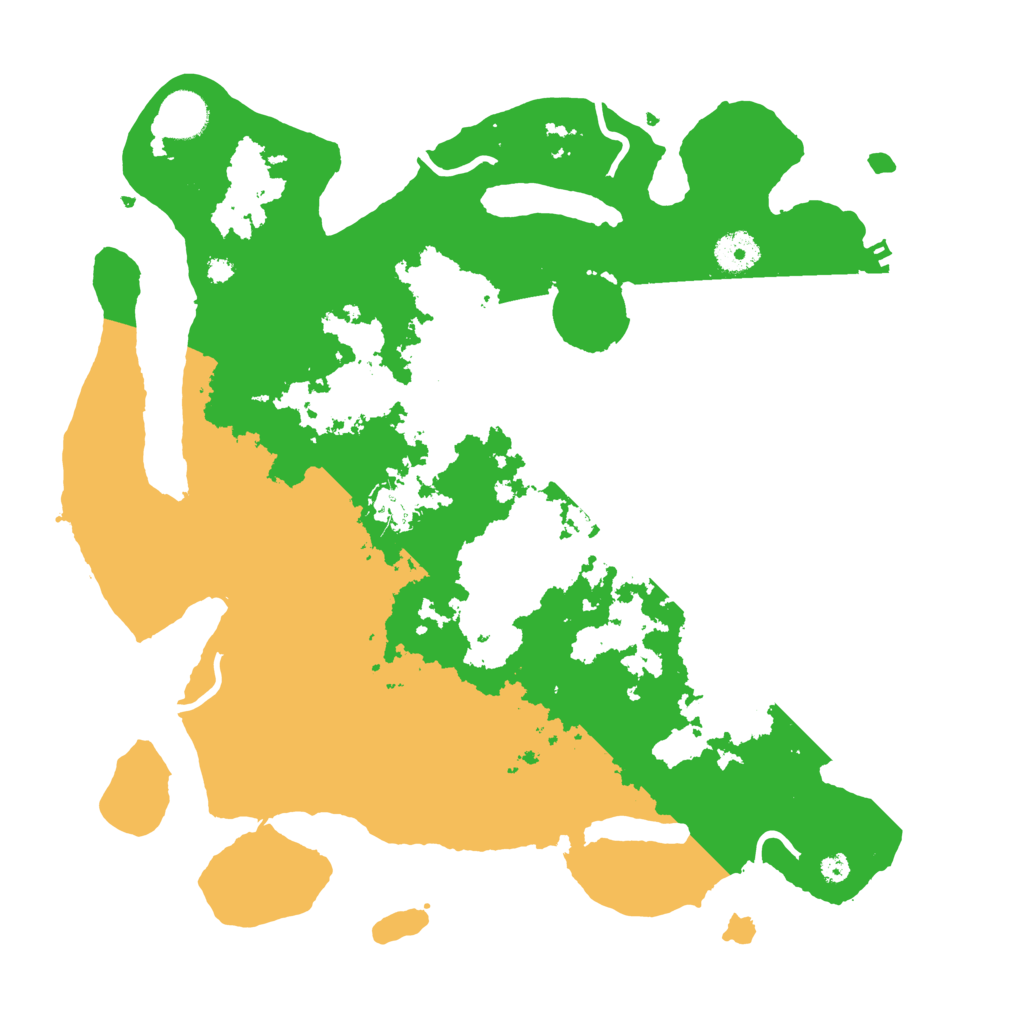 Biome Rust Map: Procedural Map, Size: 3700, Seed: 54457