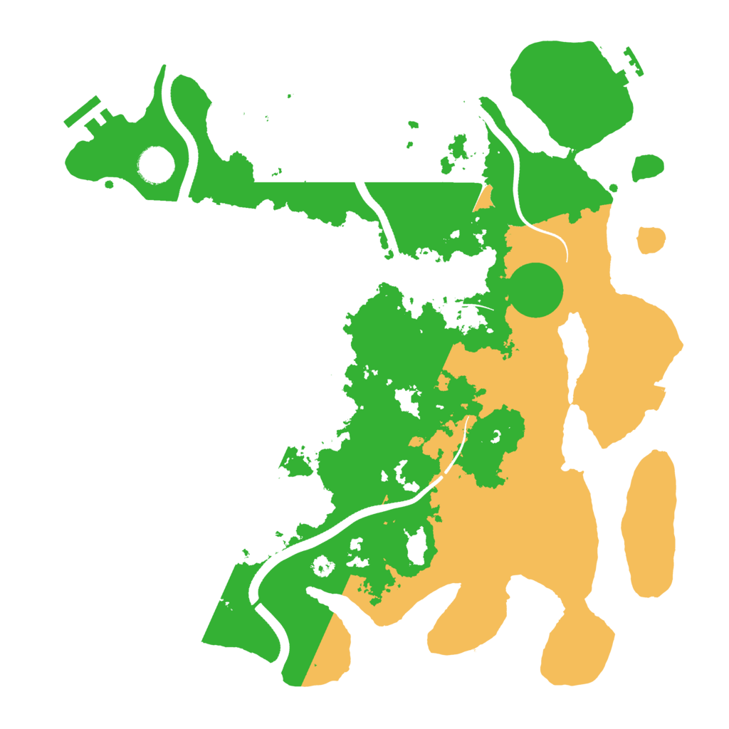 Biome Rust Map: Procedural Map, Size: 3500, Seed: 275