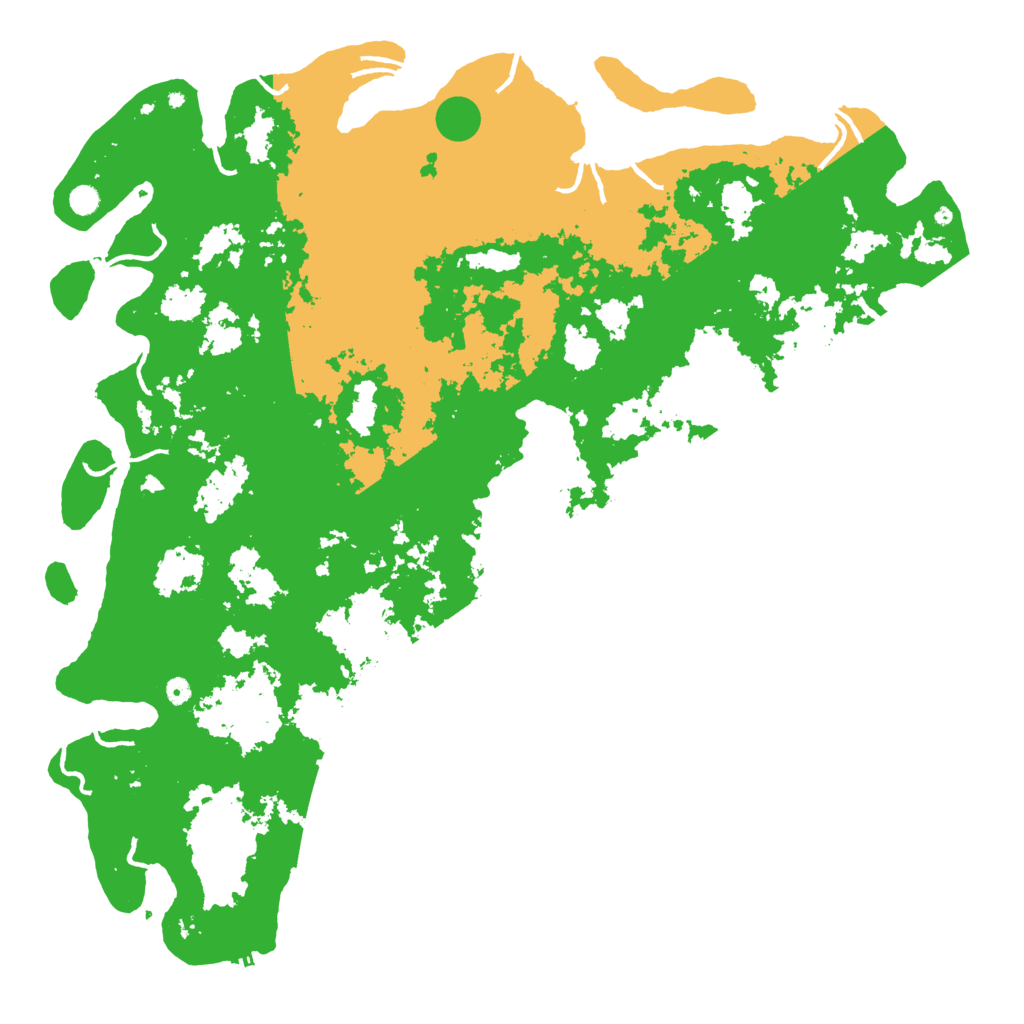 Biome Rust Map: Procedural Map, Size: 6000, Seed: 6996