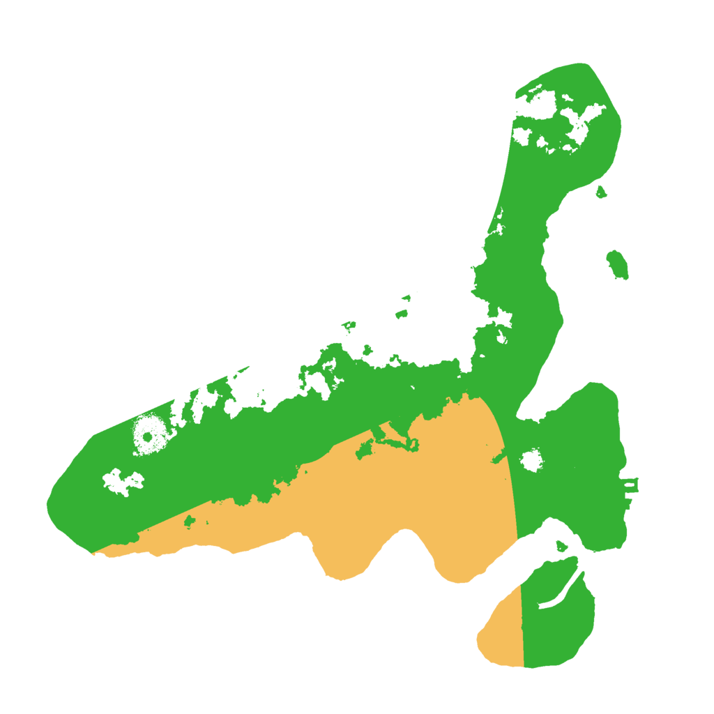 Biome Rust Map: Procedural Map, Size: 3000, Seed: 92617763