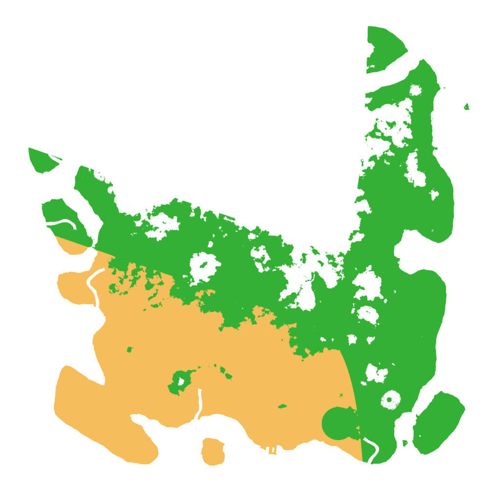 Biome Rust Map: Procedural Map, Size: 4000, Seed: 13552