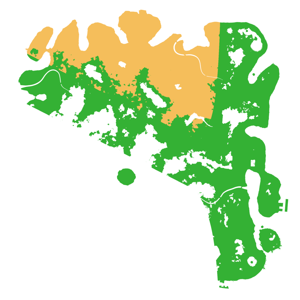 Biome Rust Map: Procedural Map, Size: 4800, Seed: 3
