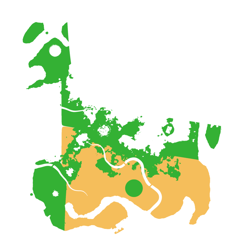 Biome Rust Map: Procedural Map, Size: 3700, Seed: 17484087